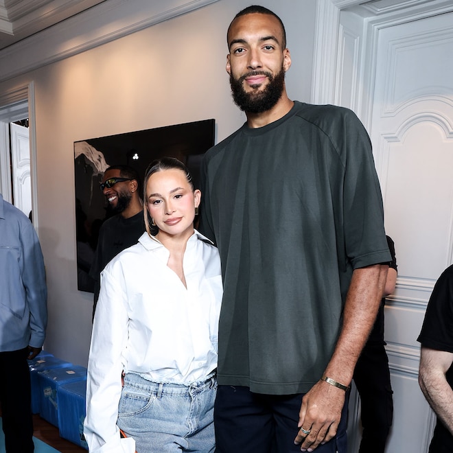 Rudy Gobert and girlfriend Julia Bonilla, Paris Fashion Week, 2024